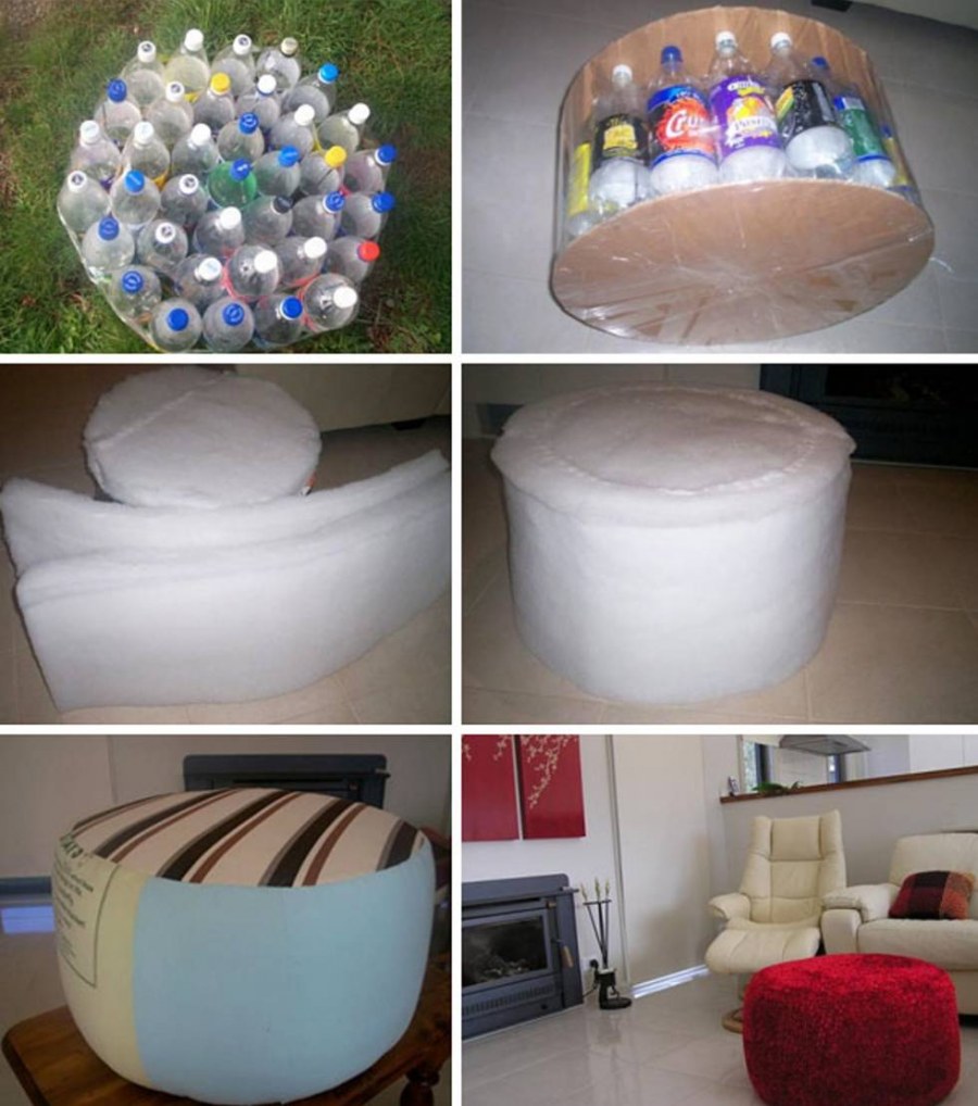 Пуфик из подручных материалов