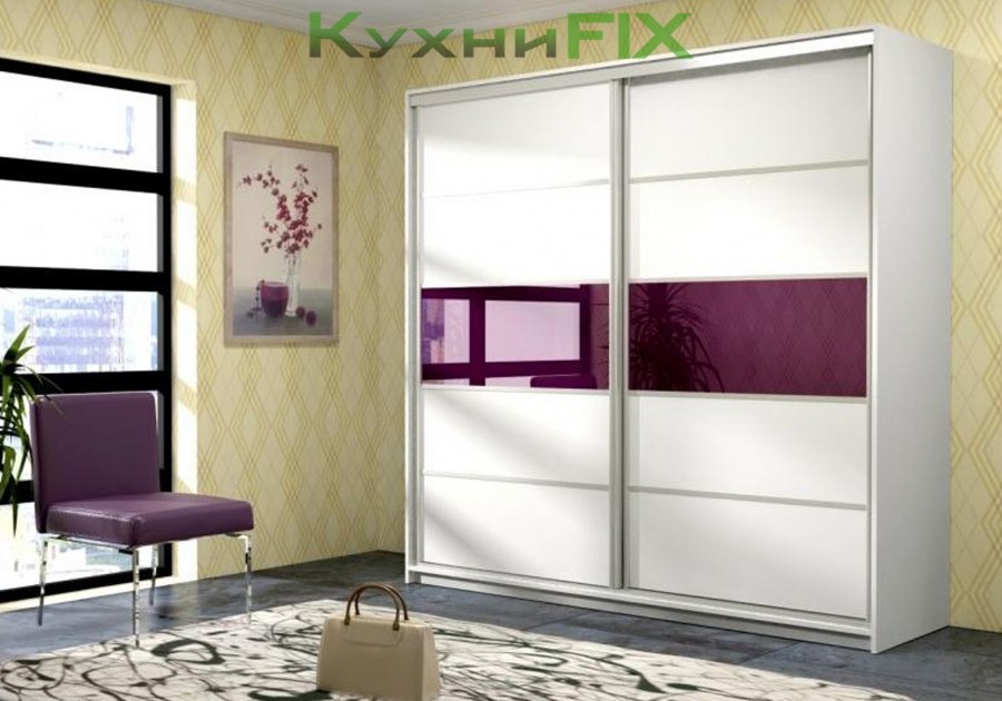 Шкаф купе 4 двери лакобель