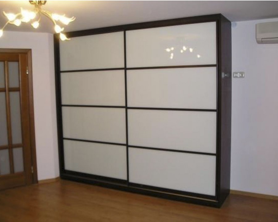 Двери купе лакобель белый