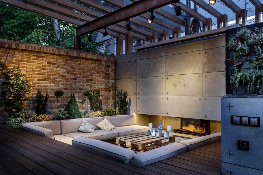 Лаунж зона в стиле лофт