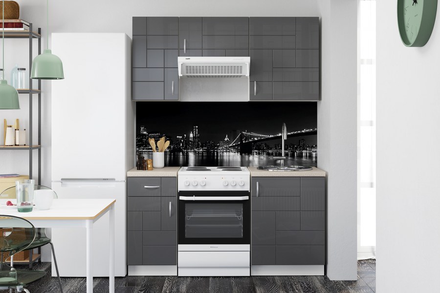 Кухонный гарнитур 001 белый базовый арт w908st2 фото