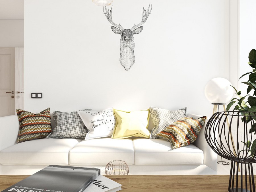 Гостиная в скандинавском стиле