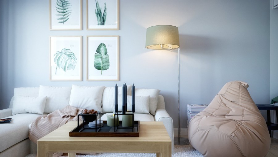 Обои в скандинавском стиле в интерьере