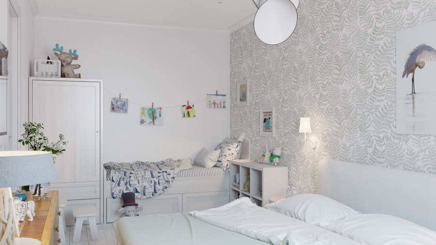 Спальня в скандинавском стиле