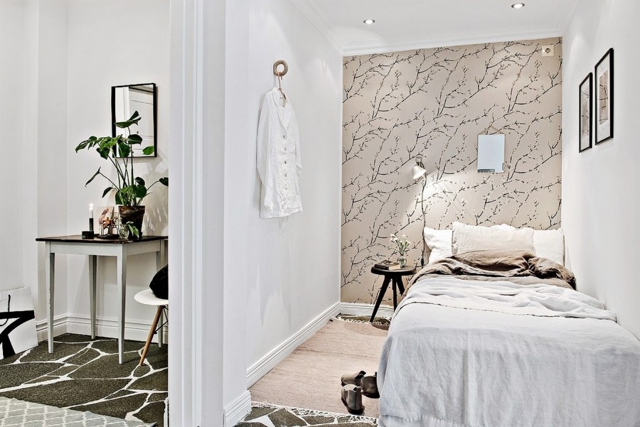 Обои в скандинавском стиле в интерьере