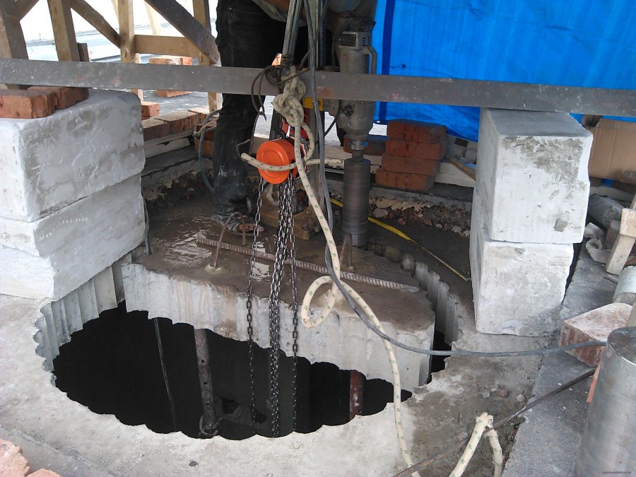 Алмазное сверление бетона