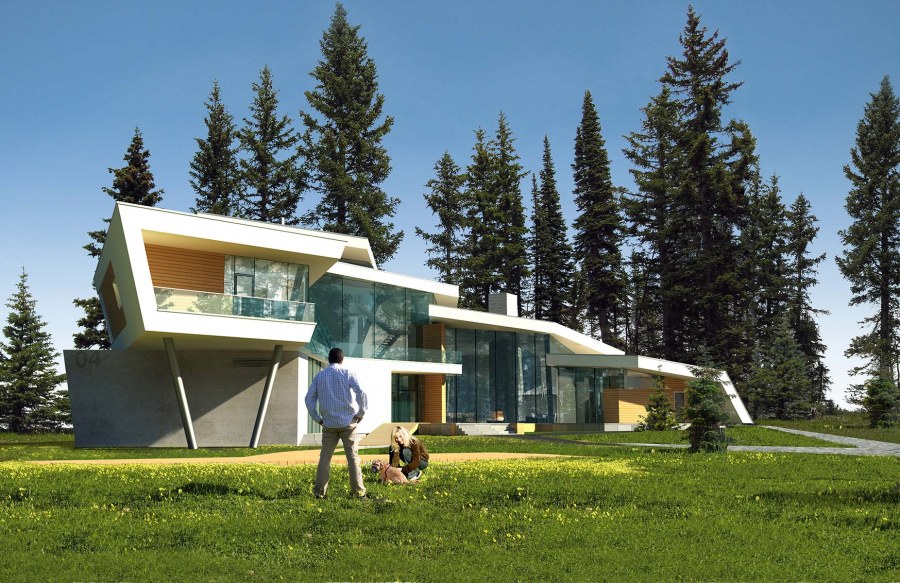 Современный индивидуальный жилой дом