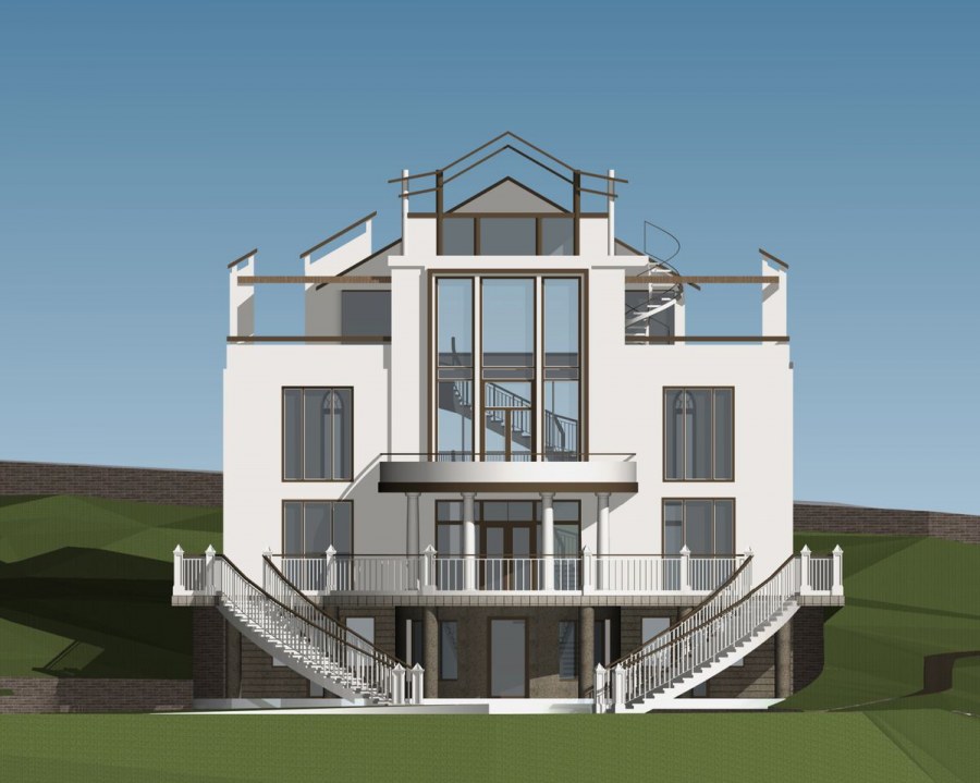 Индивидуальный жилой дом фасад