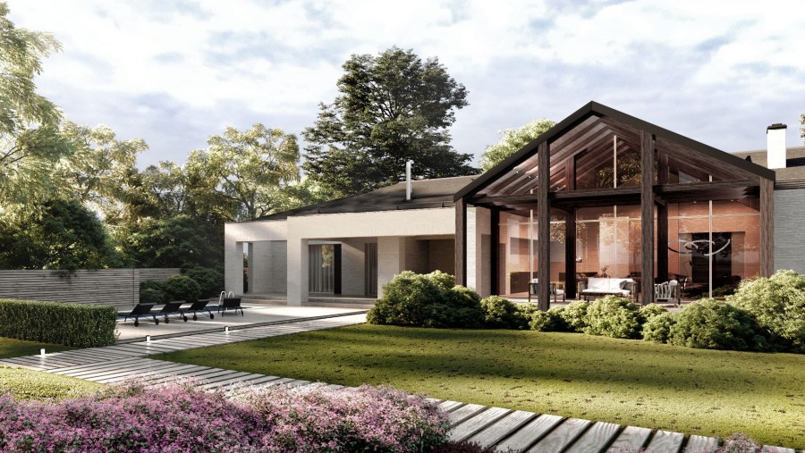 Визуализация коттеджа