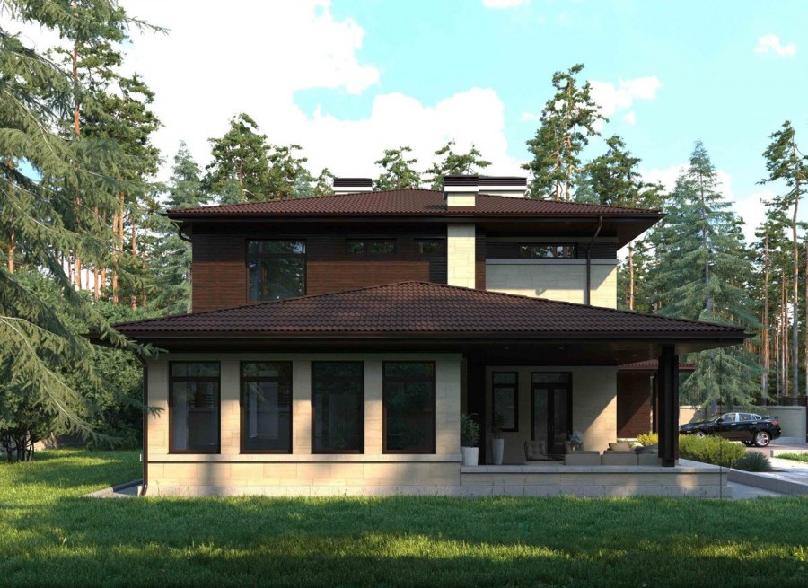 Индивидуальный жилой дом фасад