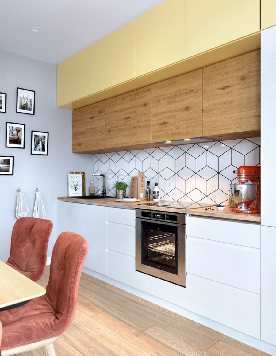 Яркая отделка кухни