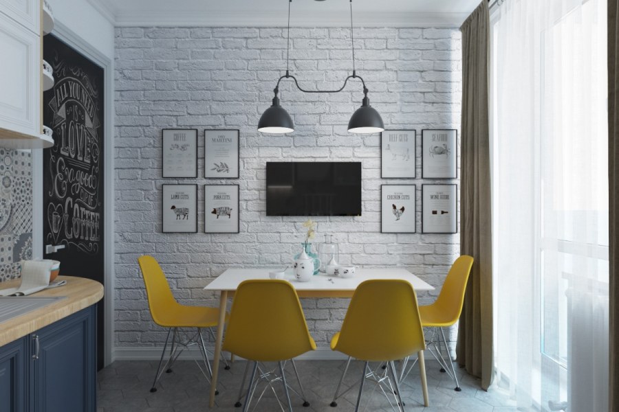 Фасады кухни в скандинавском стиле