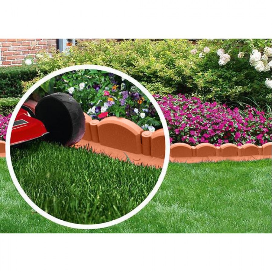 Бордюр волна 3.2 метра терракот