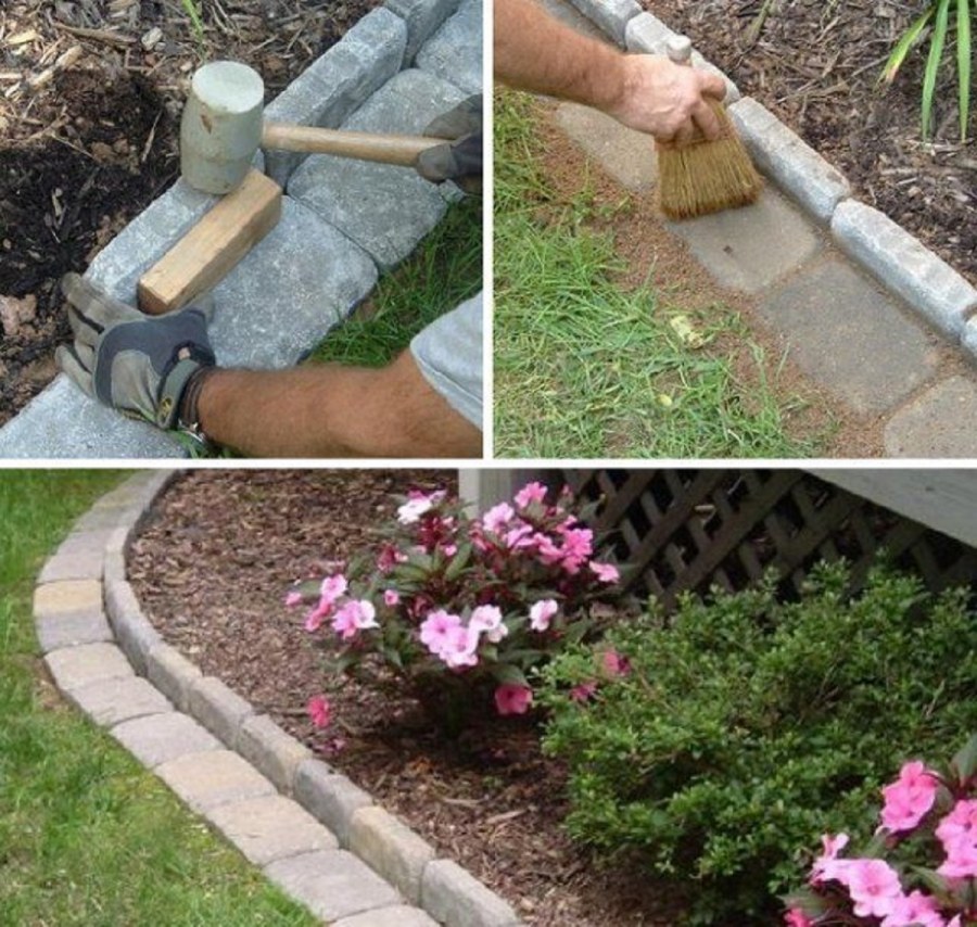 Отделить газон от клумбы