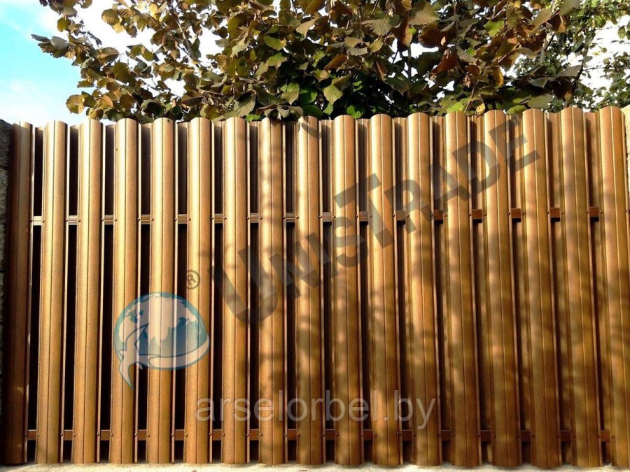 Штакетник Гранд лайн золотой дуб