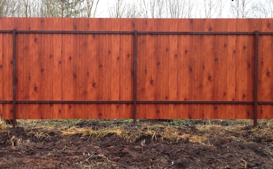 Профлист "МЕТАЛЛПРОФИЛЬ" мореный дуб