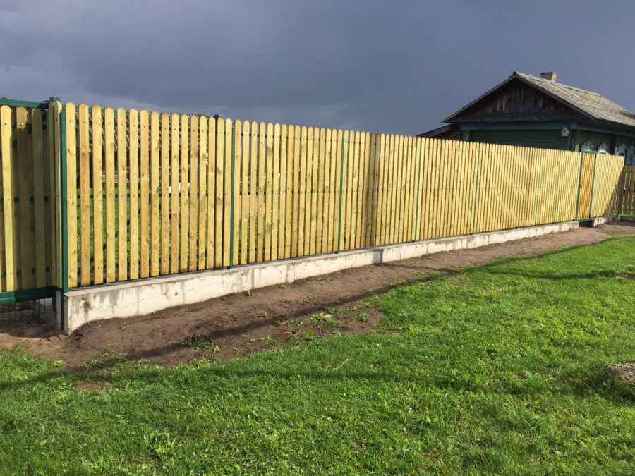 Металлический забор штакетник 132мм