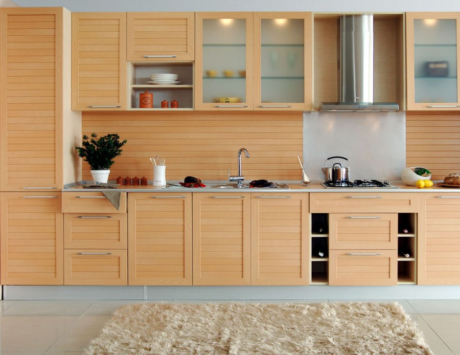 Реечные фасады для кухни