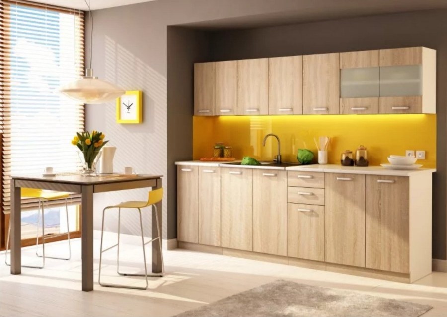 Кухня светлое дерево