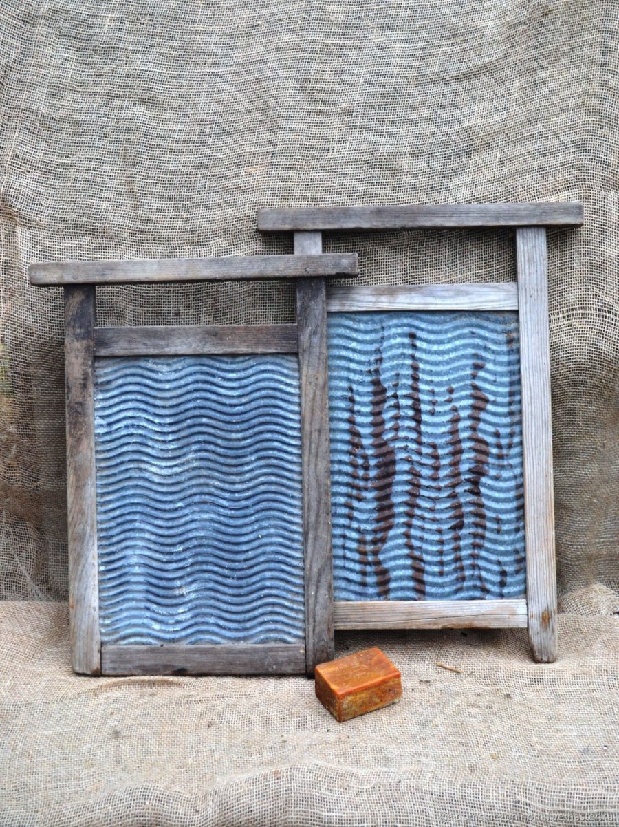 Стиральные старинные доски зубчиками