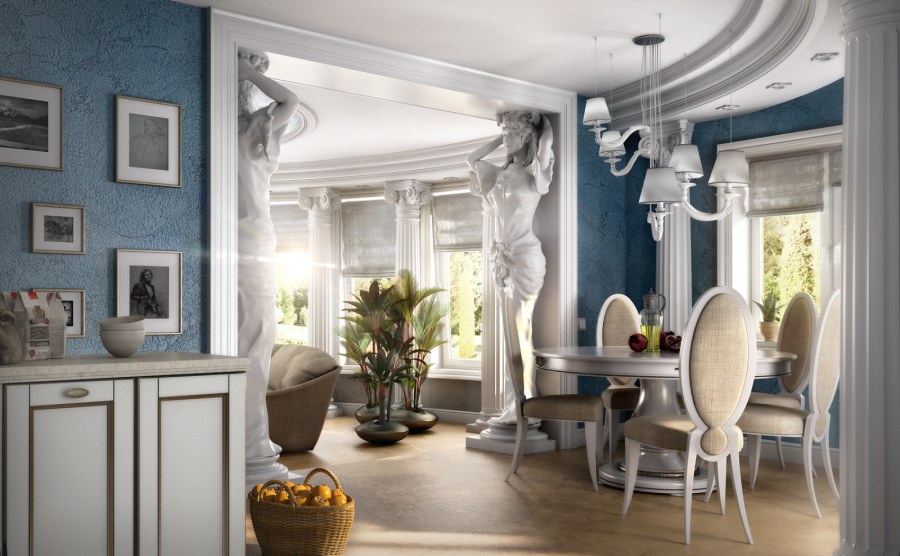 Греческая античность интерьер