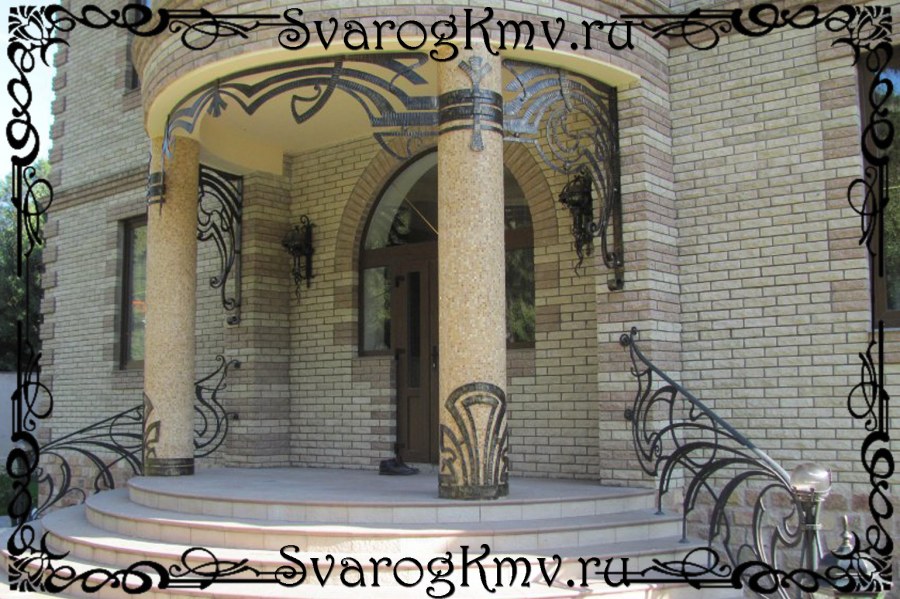 Входная группа гранит мраморные ступени