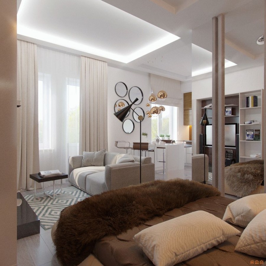 Интерьер квартиры 35 кв