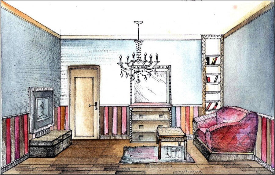 Интерьеры в стиле арт нуво Модерн