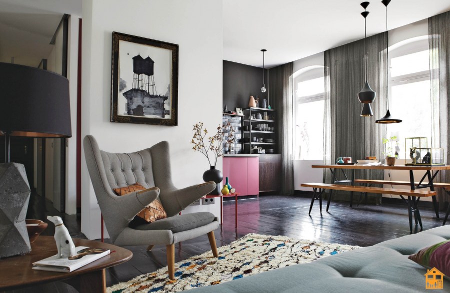 Серый интерьер от известных дизайнеров