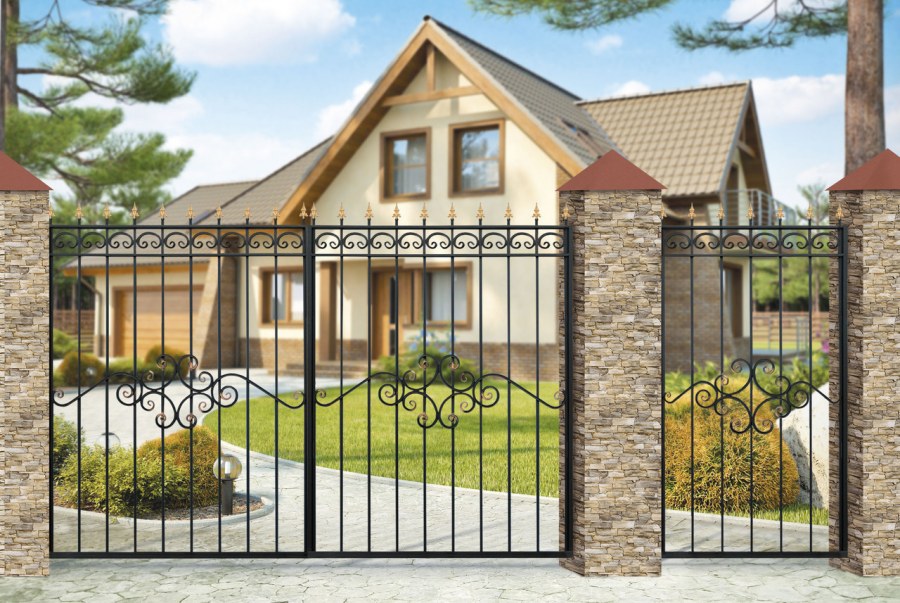 Кованые ворота завод Инсайт