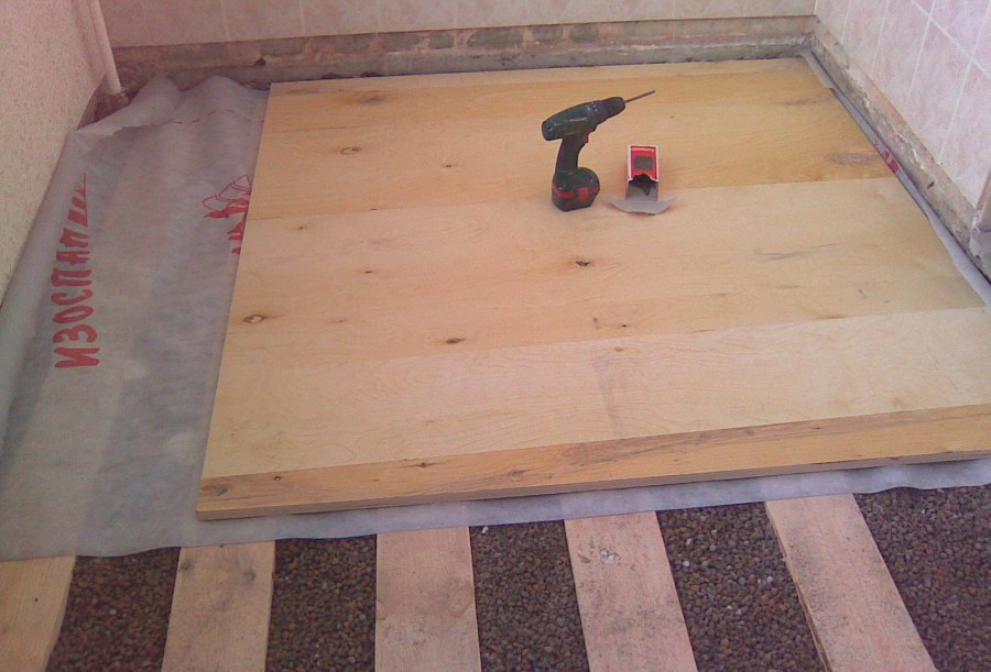 Укладка ОСБ на бетонный пол под ламинат