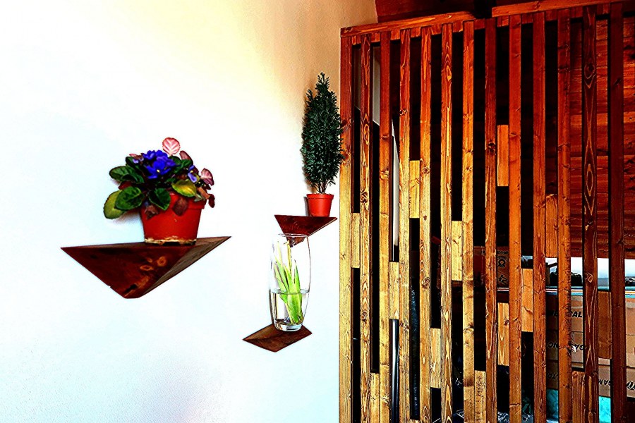 Полки из реек на стену