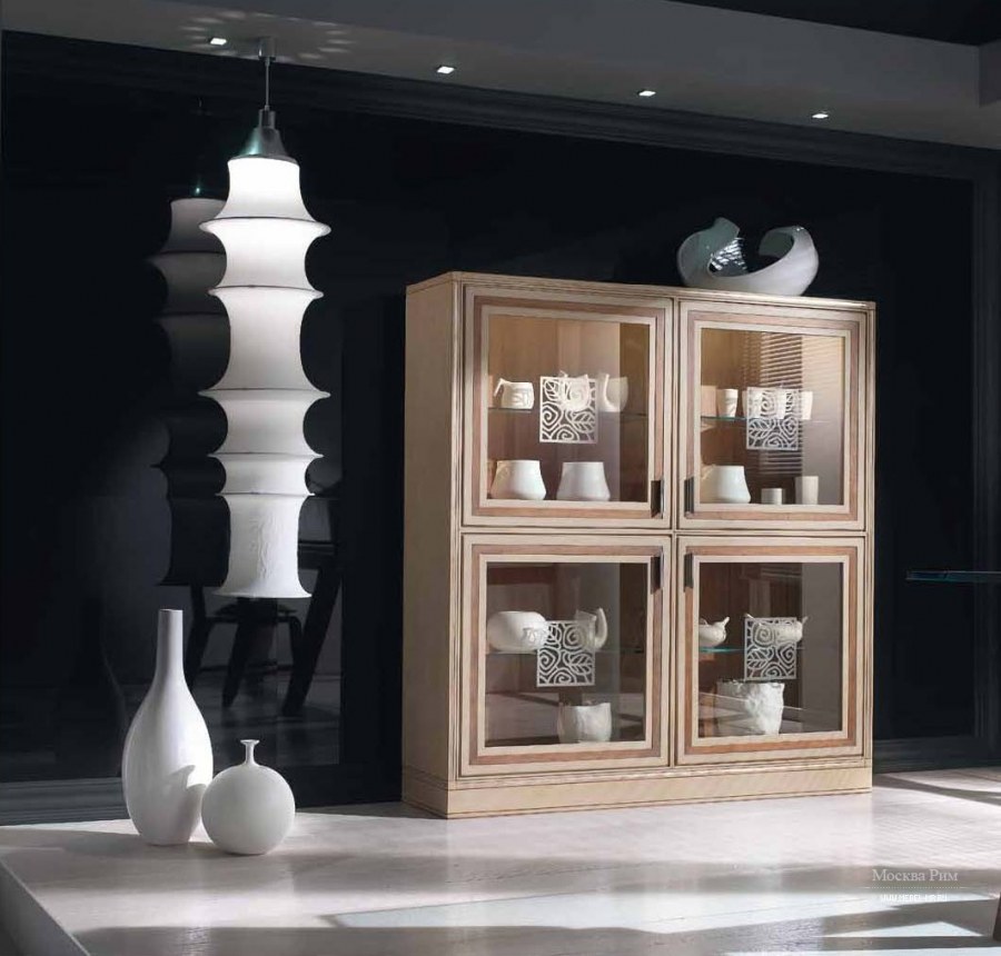 Витрина для посуды в современном стиле