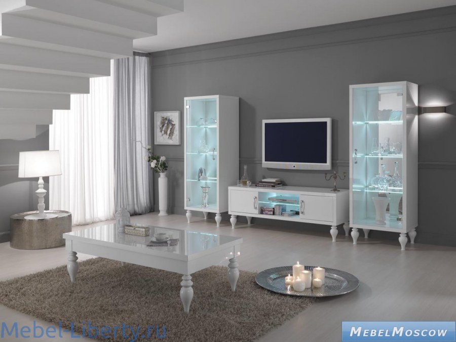Стеклянная мебель для гостиной