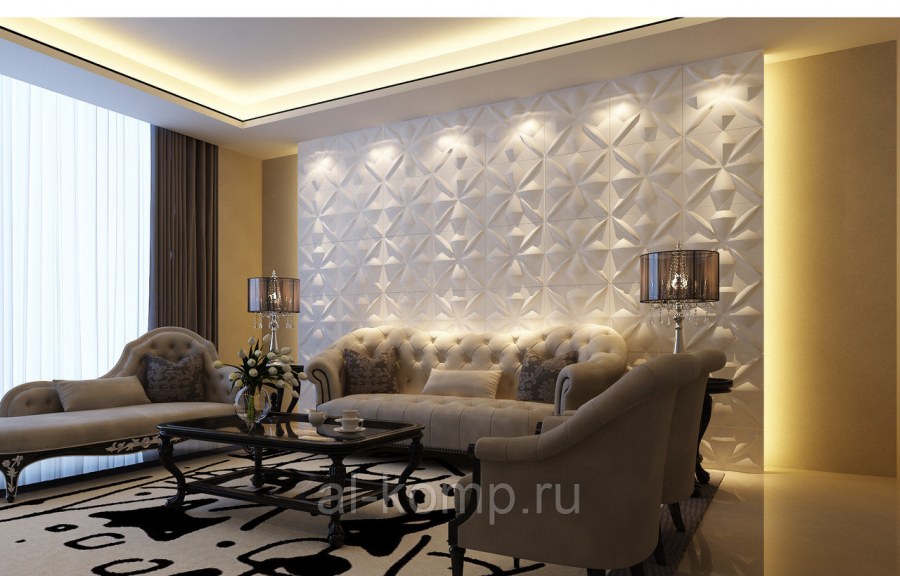 Гипсовые 3д панели