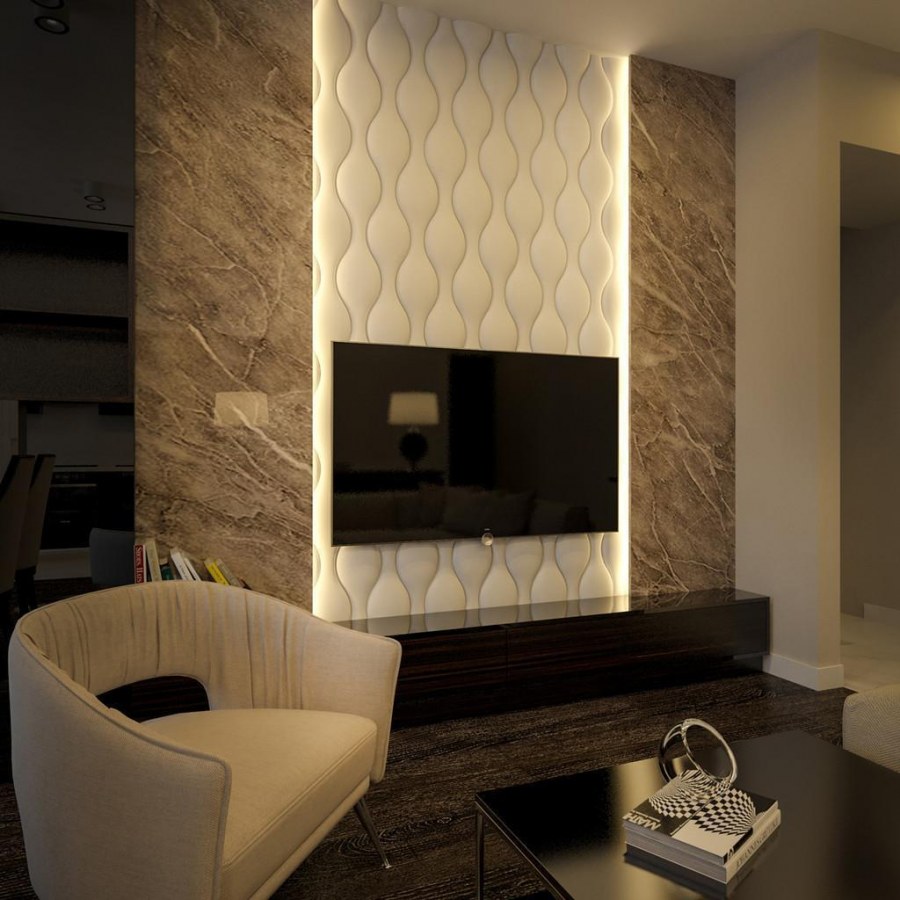 Гипсовая 3d панель «Стоун»