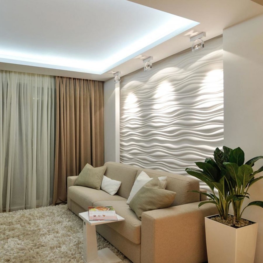 Гипсовая 3d панель Marseille Artpole м-0038 600x600x26 мм