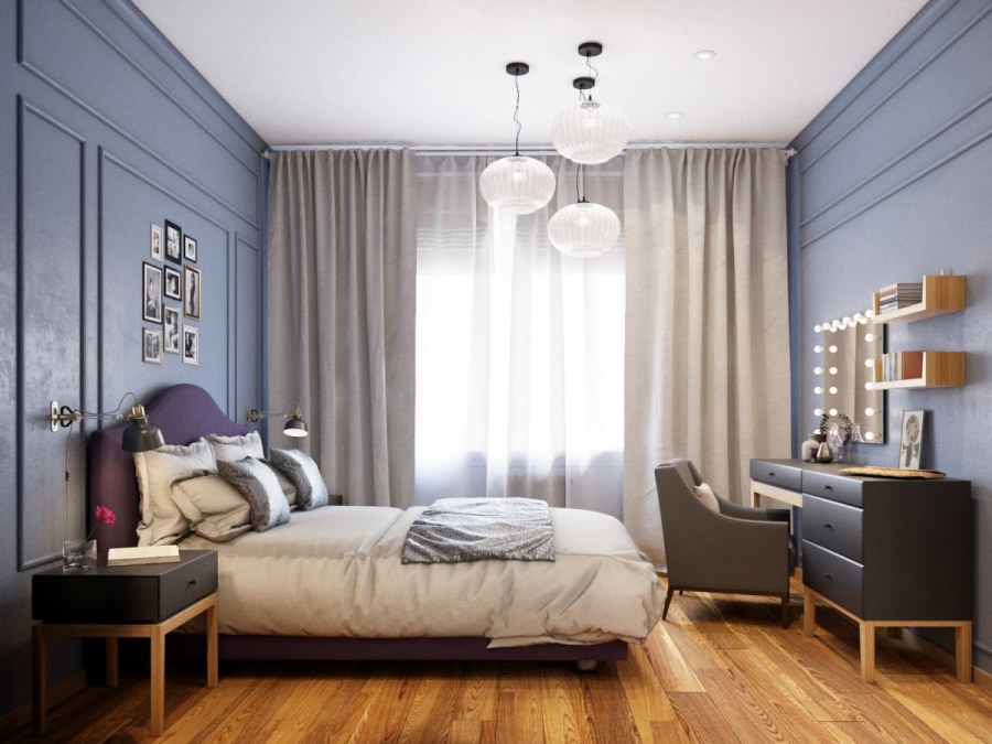 Интерьер спальни молодой девушки