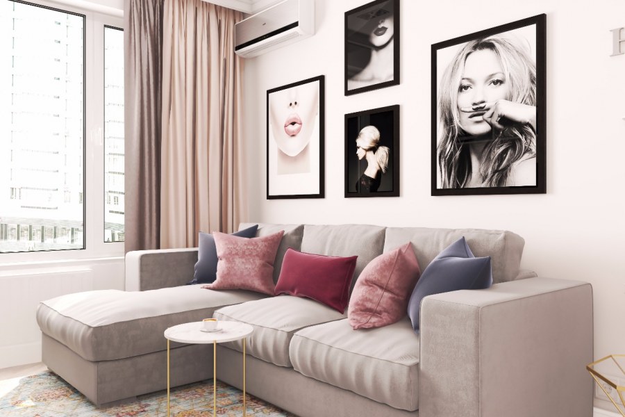 Интерьер квартиры для молодой девушки