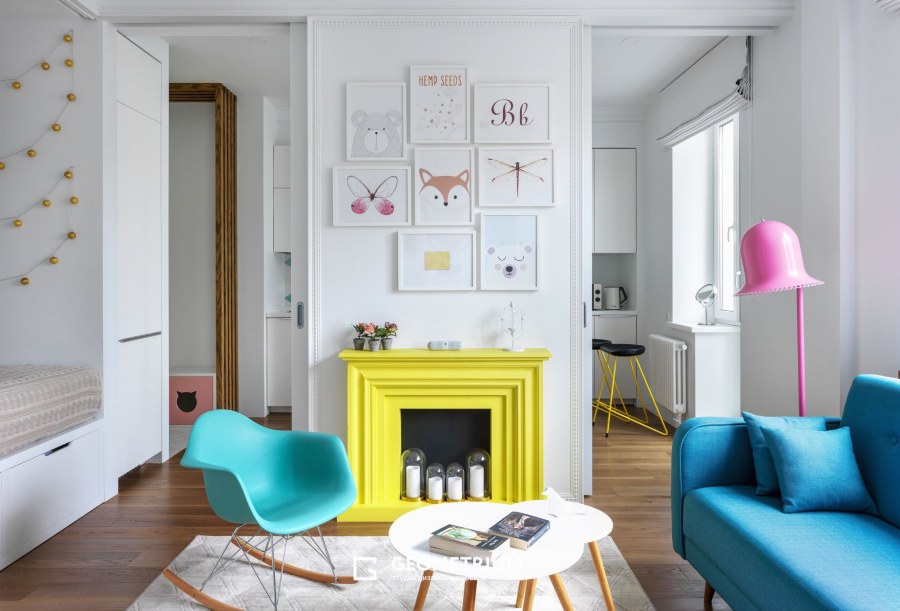 Яркий Скандинавский интерьер