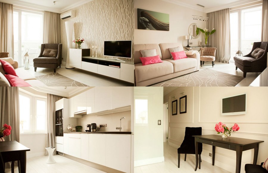 Интерьер однокомнатной квартиры для молодой девушки