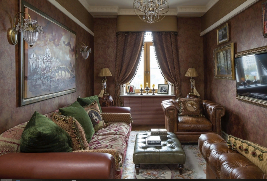 Гостиные в английском стиле