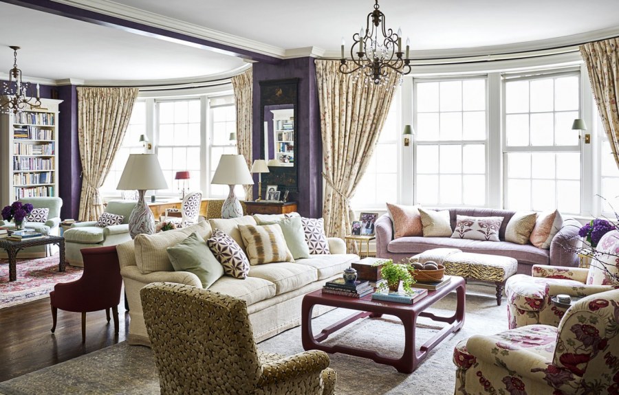 Гостиная в стиле английской неоклассики