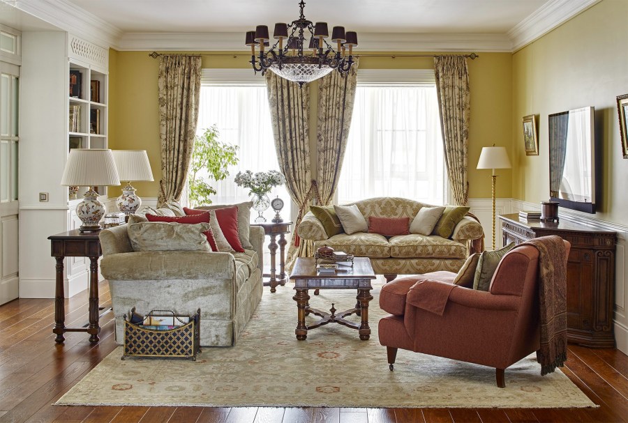 Стены в английском стиле