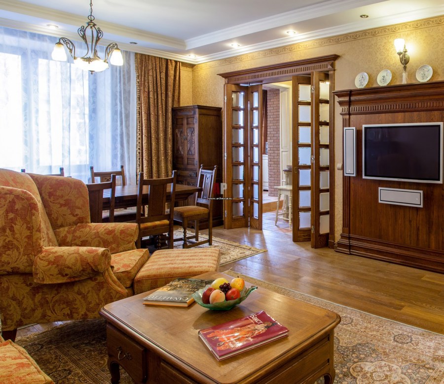 Неоклассика гостиная 20кв