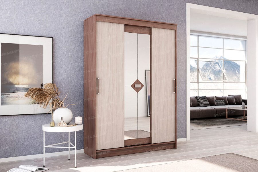 Шкаф-купе агат ясень шимо