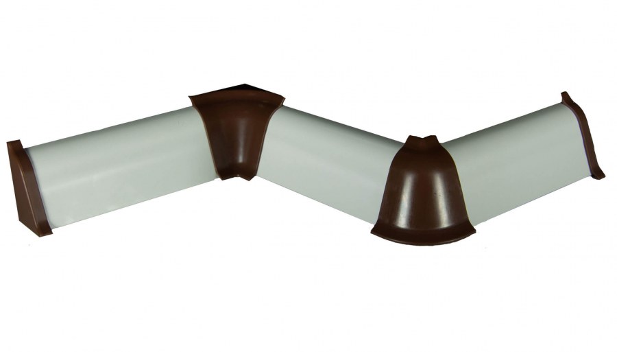 Комплект заглушек для плинтуса "орех темный" lb-23-4-682