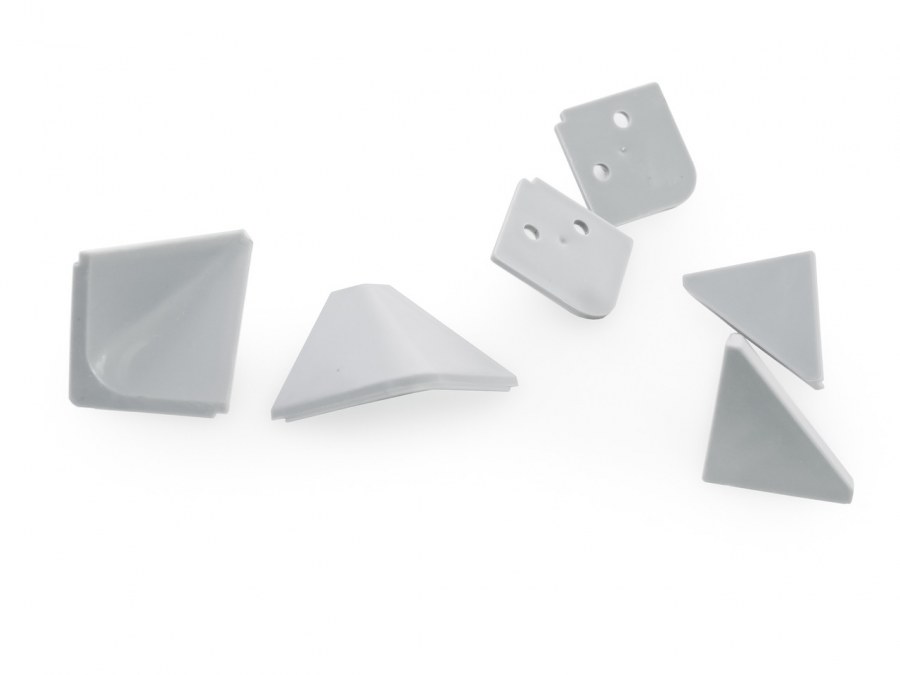 Заглушки к плинтусу ар120termoplast серый