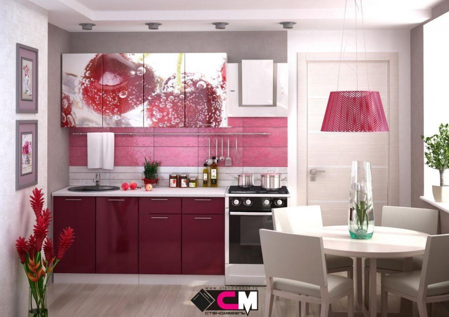 Кухонный гарнитур Стендмебель с фотопечатью 2.0