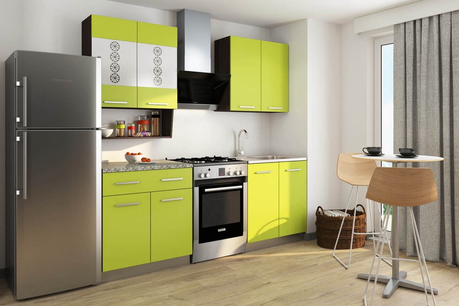 Кухонный гарнитур София 3 Генезис лайм